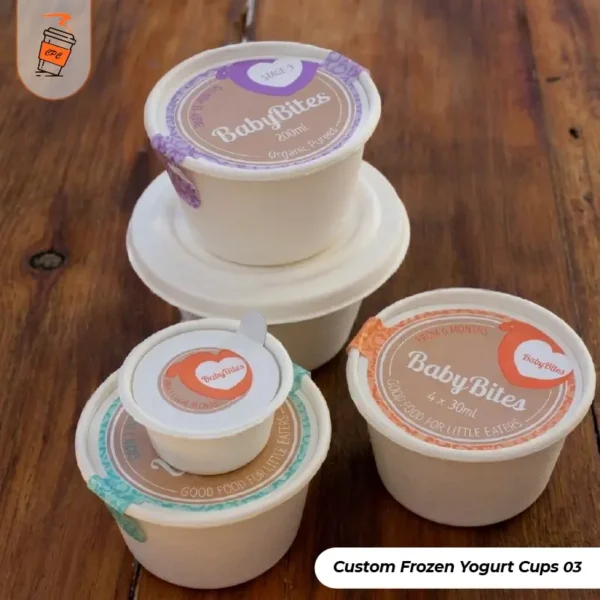 Custom Frozen Yogurt Cups with lid (3)