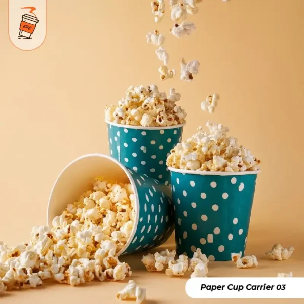 Printed popcorn paper cups (3)