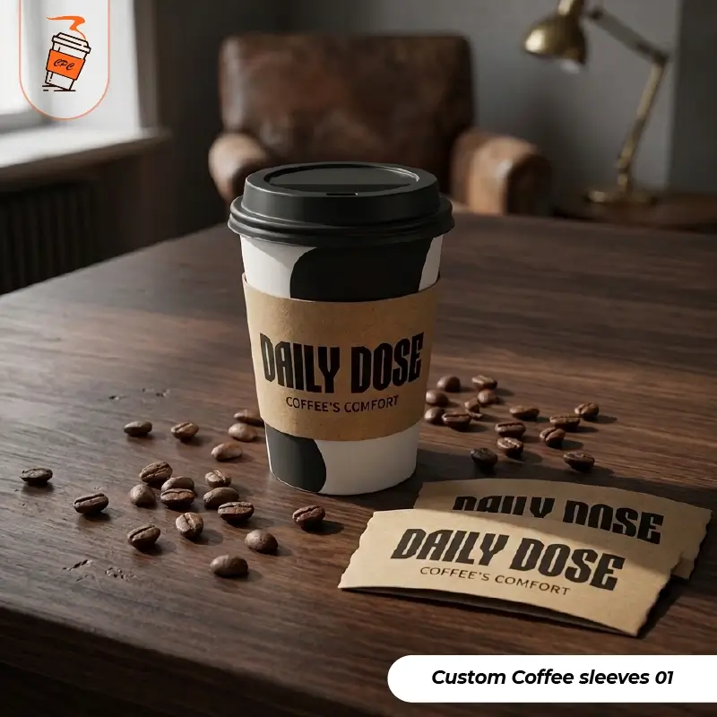 Custom coffee sleeves