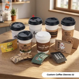 custom printed coffee sleeves